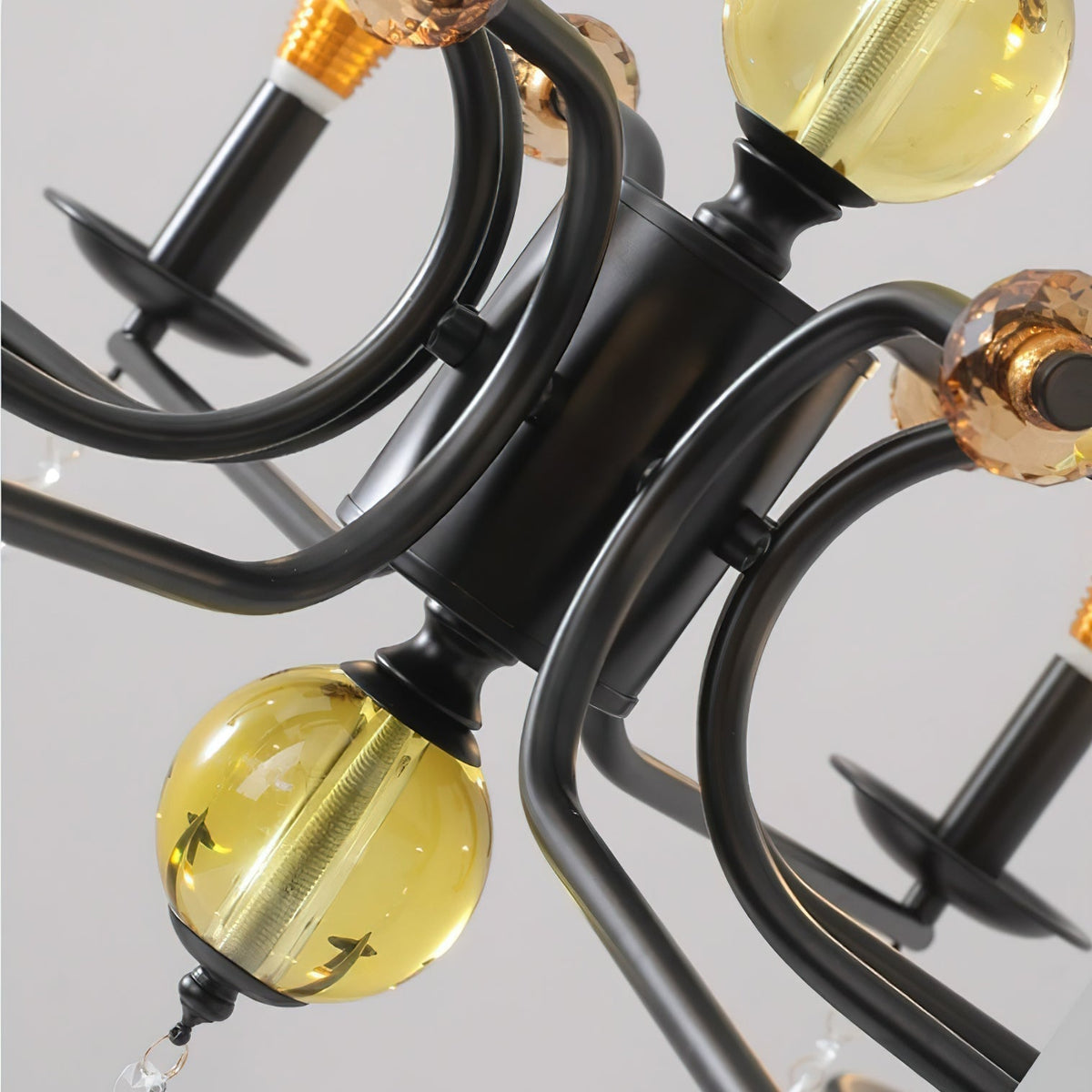 Candelabra Lustre Vintage en Métal