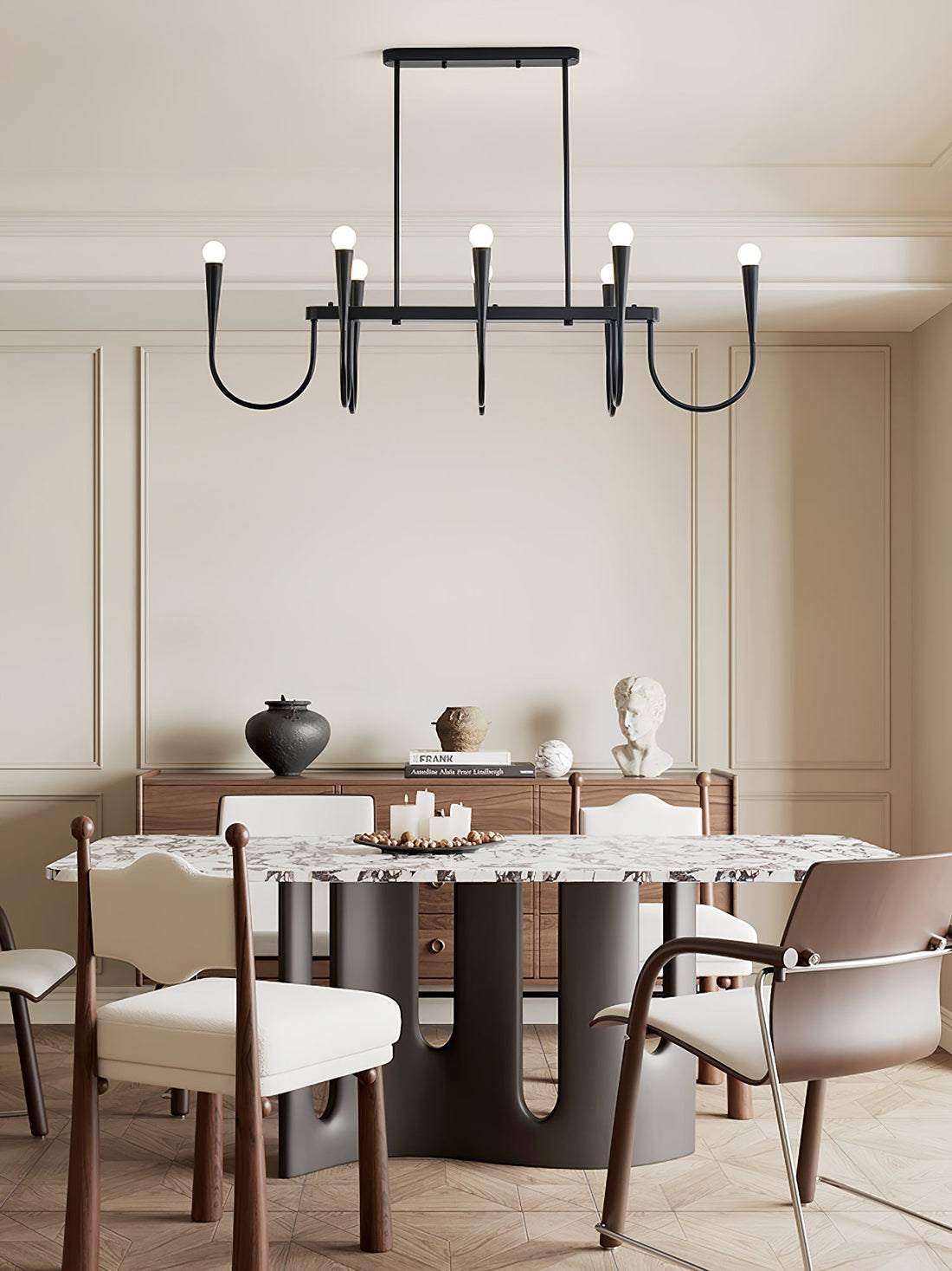 Lustra Lustre Or Symphonie Courbée Élégante