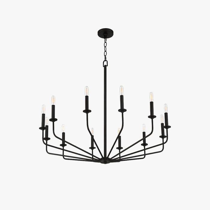 Silva Lustre Linéaire LED Moderne, Métal, Noir, Salon