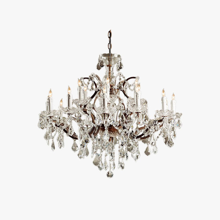Silva Lustre décoratif Moderne, Métal/Cristal, Rouille, Salon
