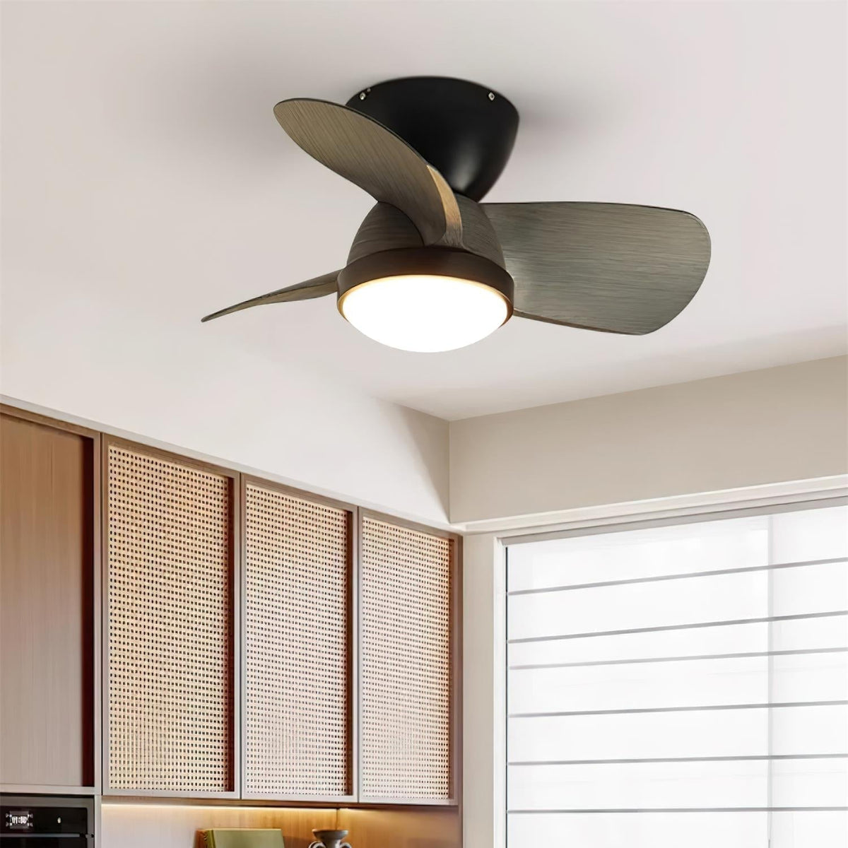 Plafonnier Ventilateur Ventra Moderne en Bois