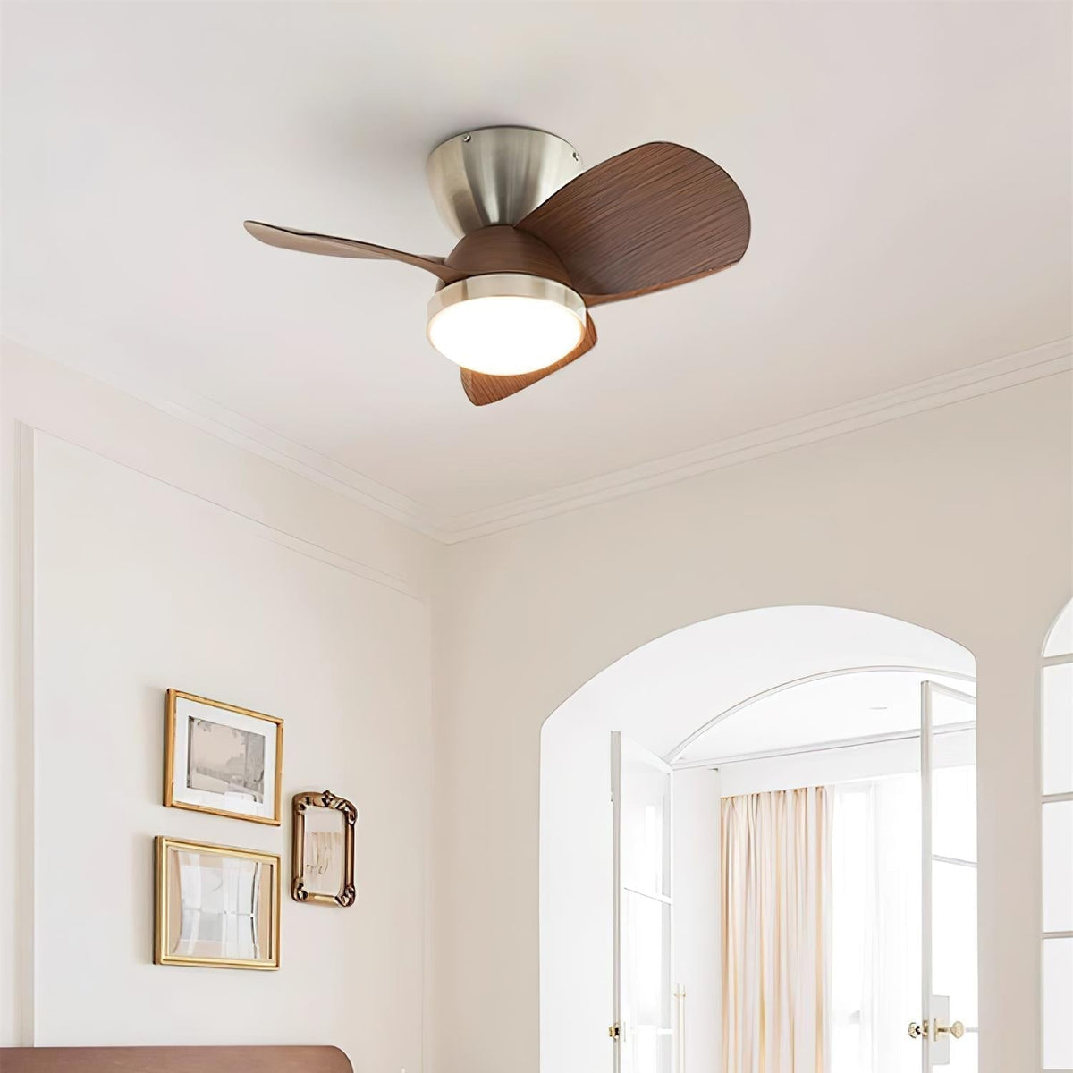 Plafonnier Ventilateur Ventra Moderne en Bois