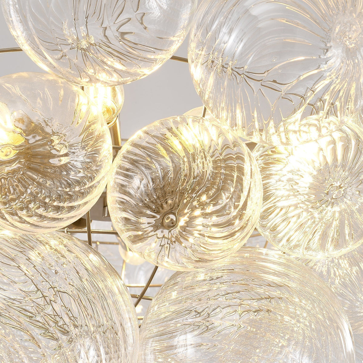 Talia Lustre Sphère en Verre Cascade