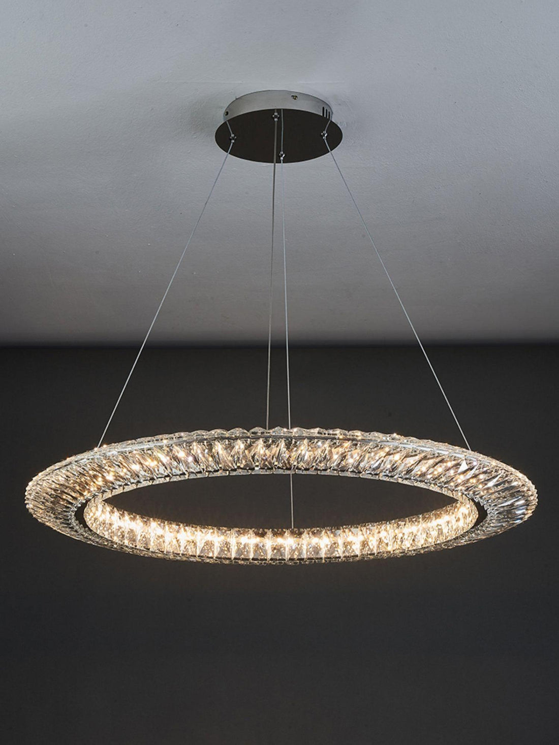 Lustra Lustre Géométrique Cristal LED Élégant
