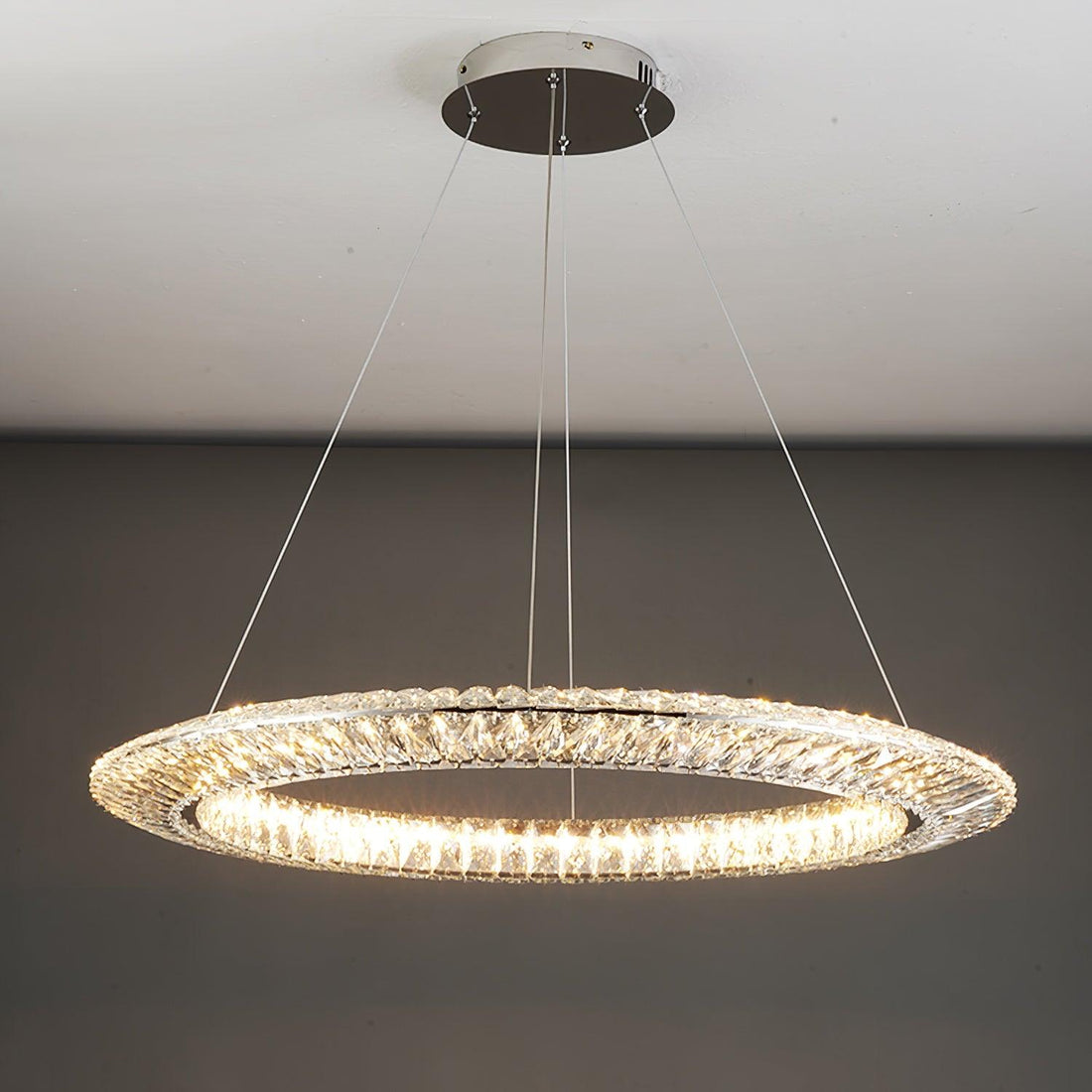 Lustra Lustre Géométrique Cristal LED Élégant
