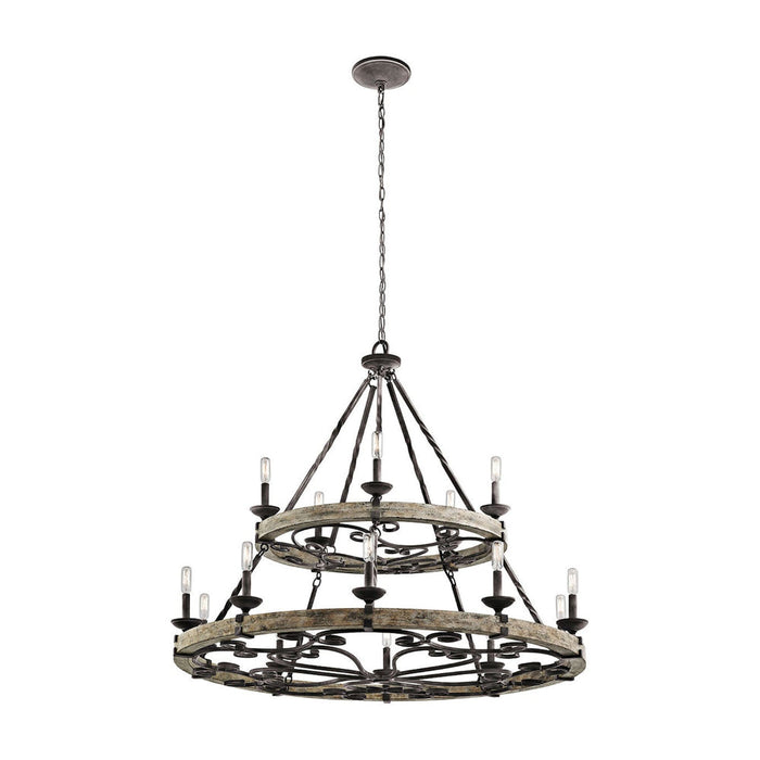 Evtalen Ancien Industriel Bois Métal Lustre