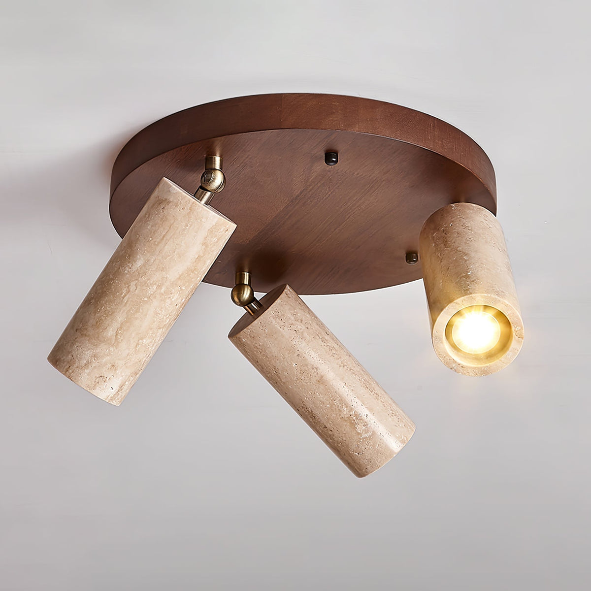 Zevenion Multi-Bras Travertin Plafonnier