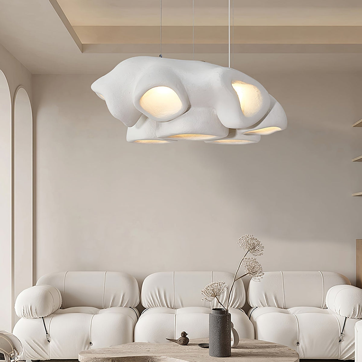 Cloud Lampe Suspendue Moderne en Polystyrène