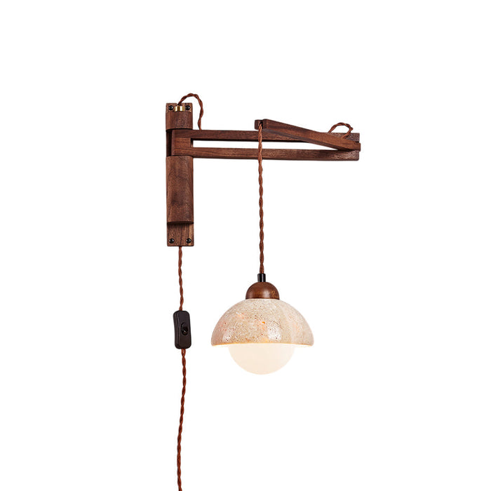 Cezoria Travertin Bras Oscillant Applique Murale