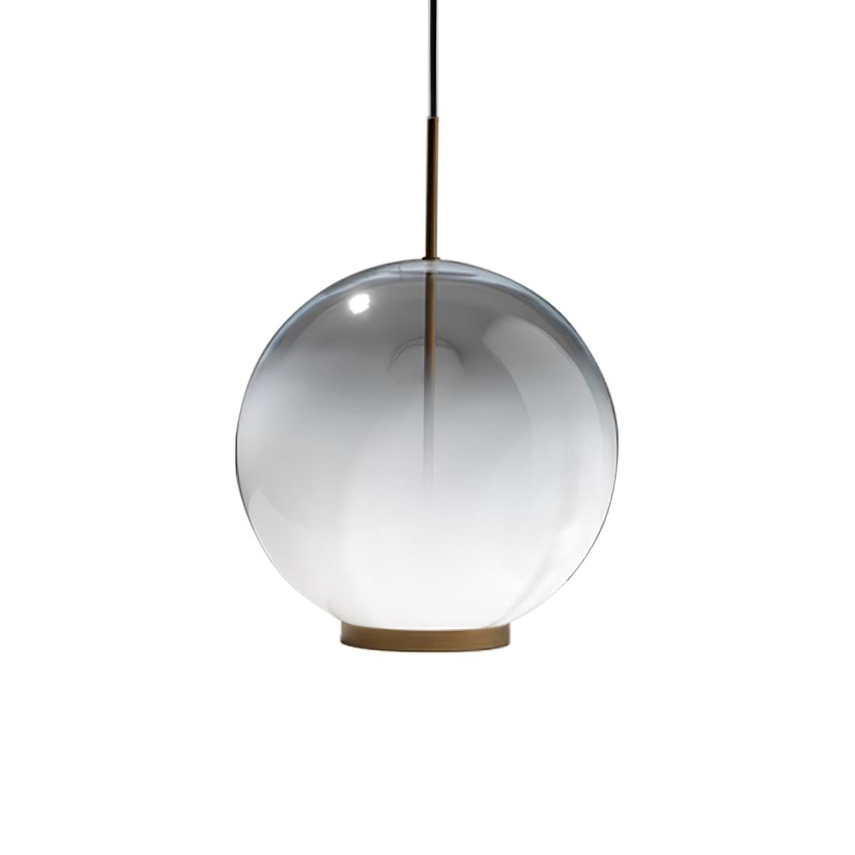 Lustra Suspension en Verre Gris Fumé