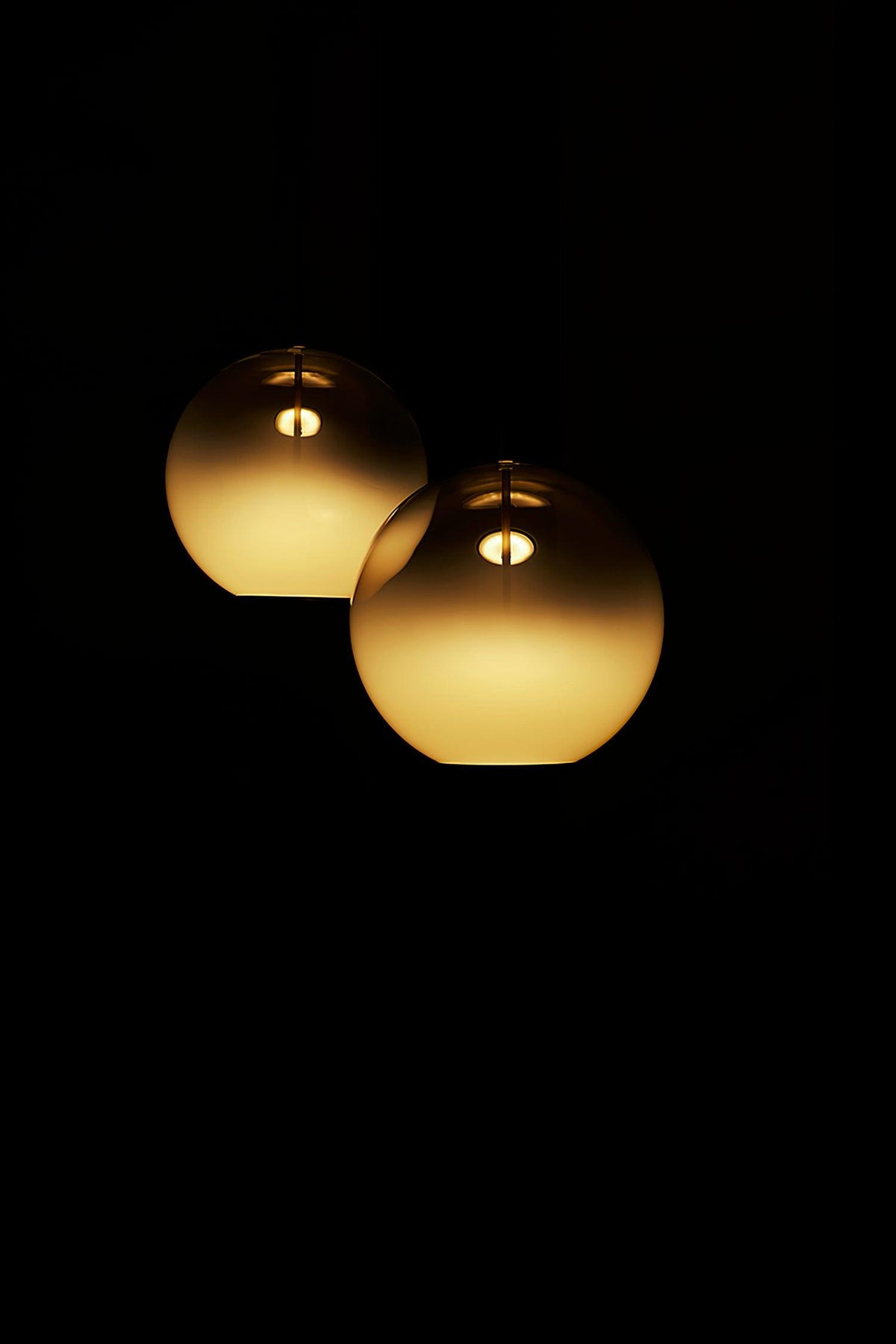 Lustra Suspension en Verre Gris Fumé