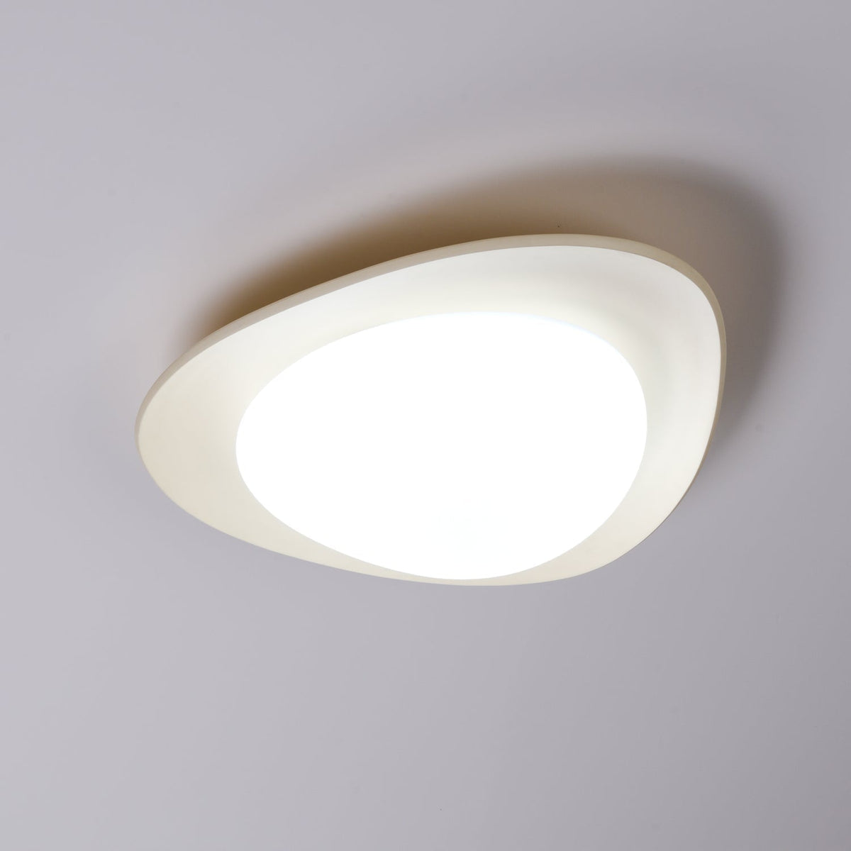 Blex Plafonnier Vert & Beige en Forme de Galet