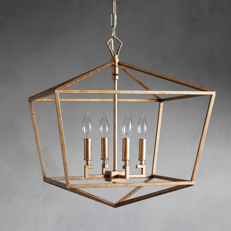 Avveleth Ancien Industriel Métal Lumière Pendentif