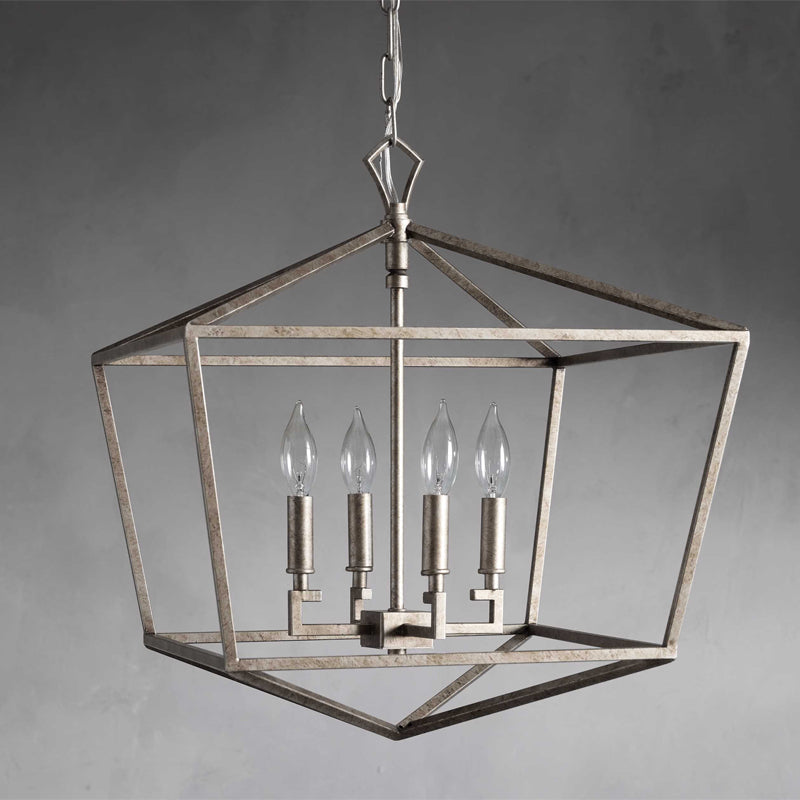 Avveleth Ancien Industriel Métal Lumière Pendentif