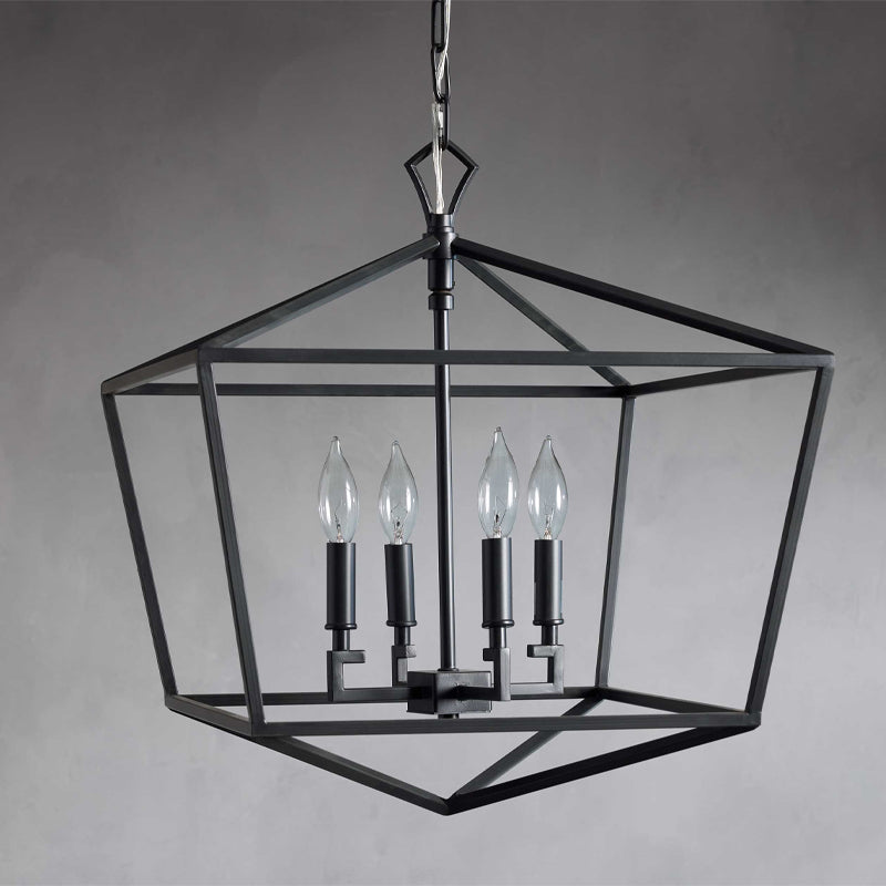Avveleth Ancien Industriel Métal Lumière Pendentif