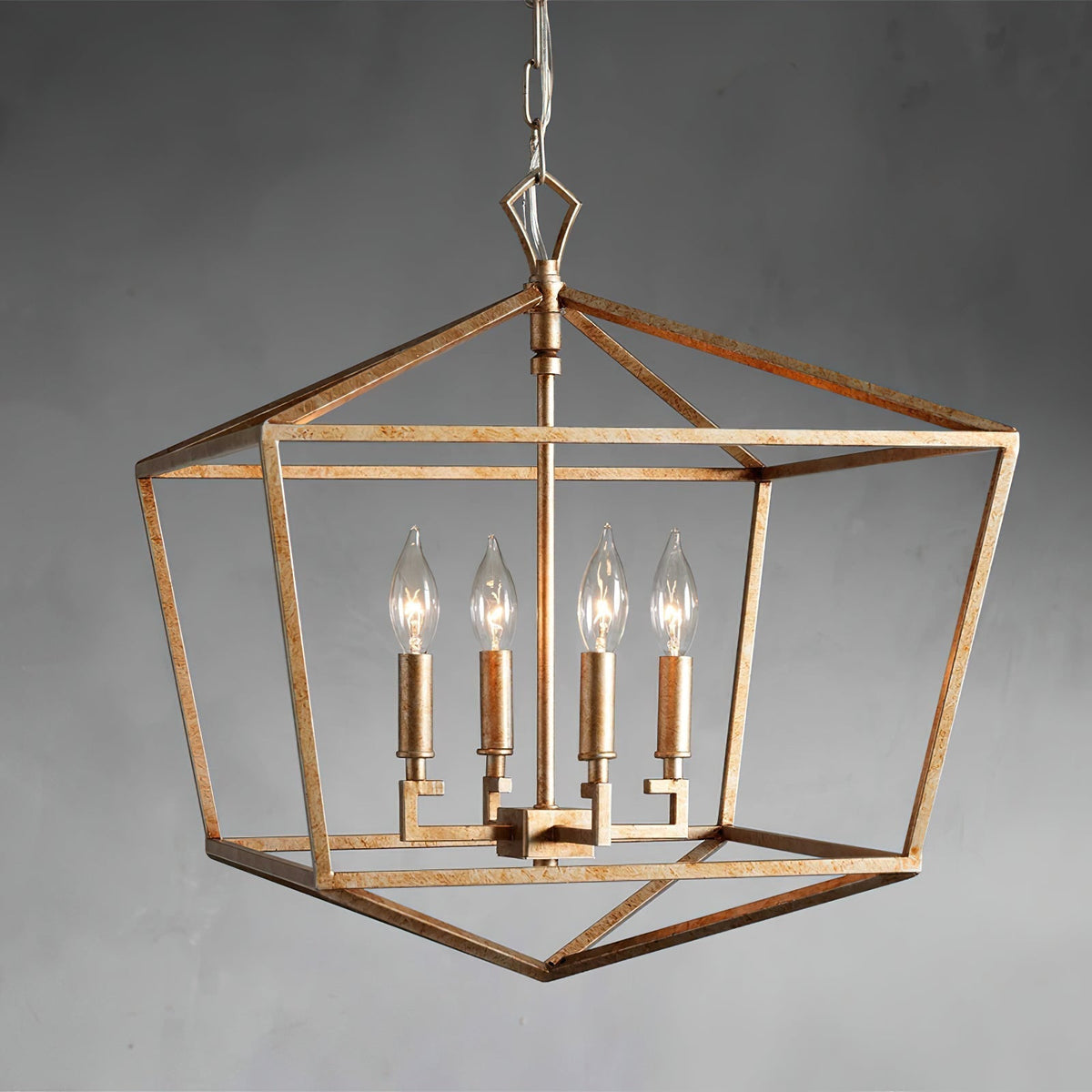 Avveleth Ancien Industriel Métal Lumière Pendentif