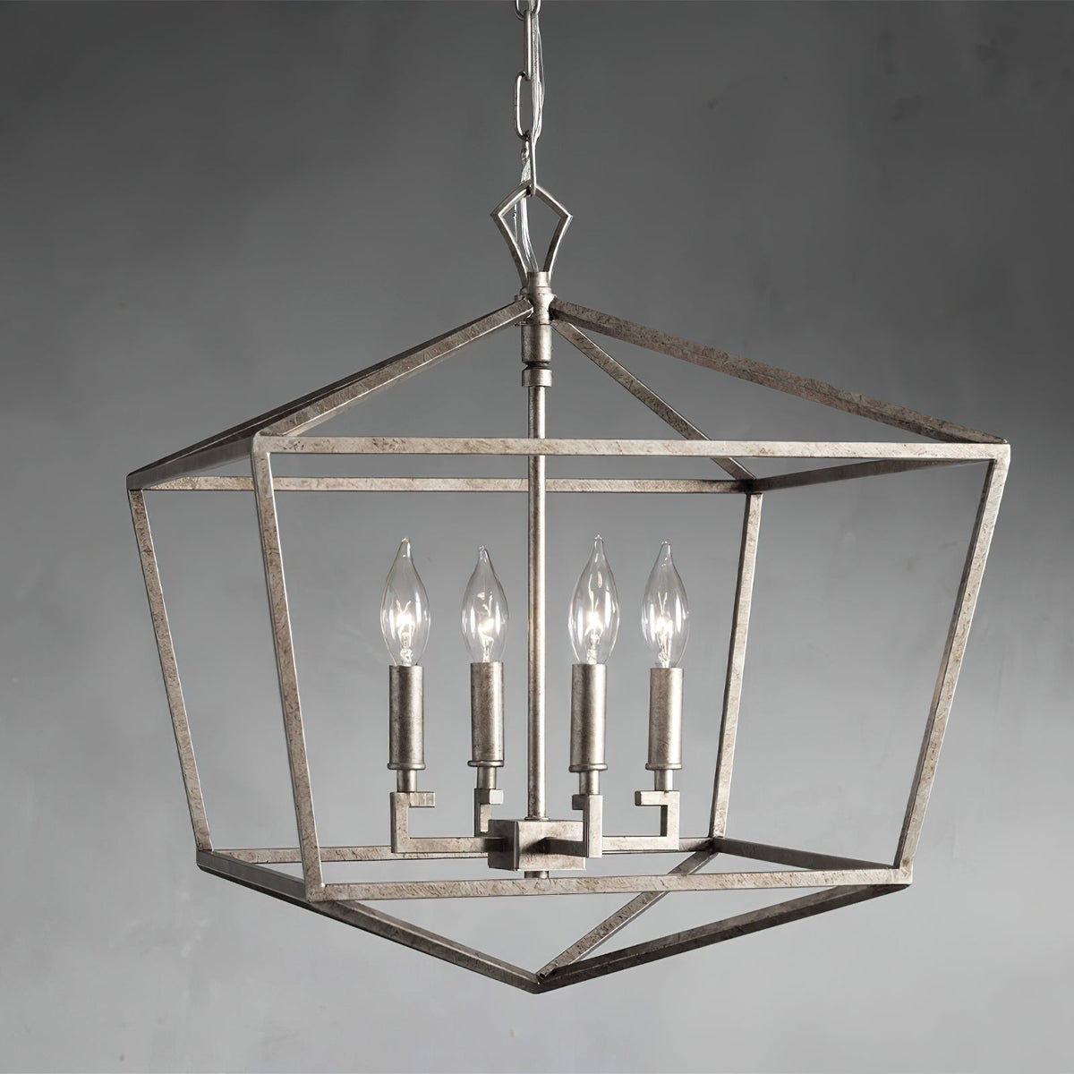 Avveleth Ancien Industriel Métal Lumière Pendentif