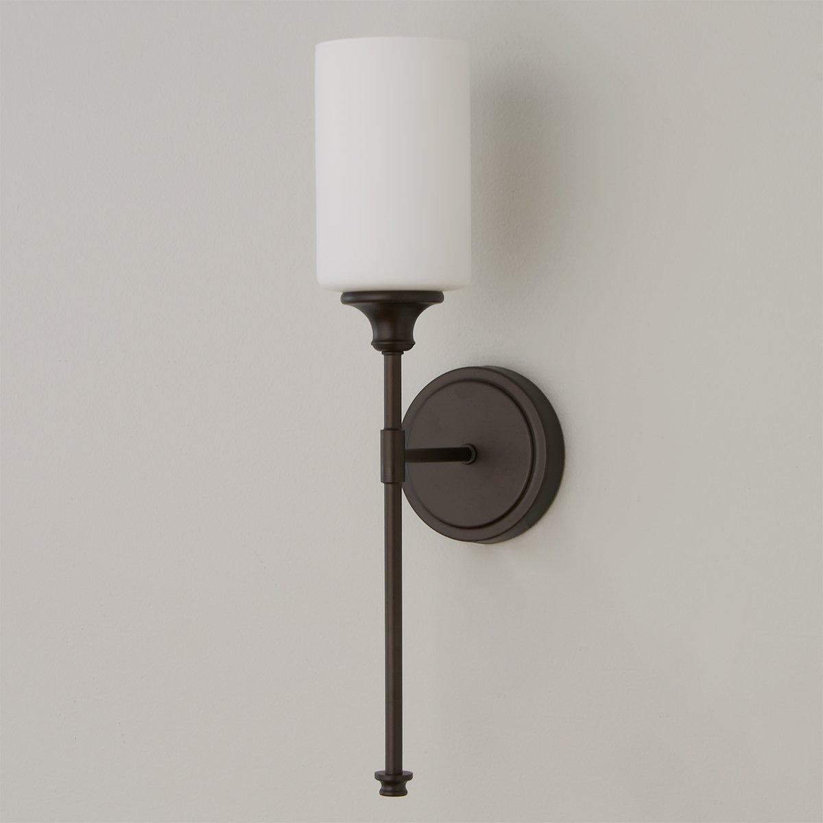 Tracie Ancien Industriel Laiton Verre Applique