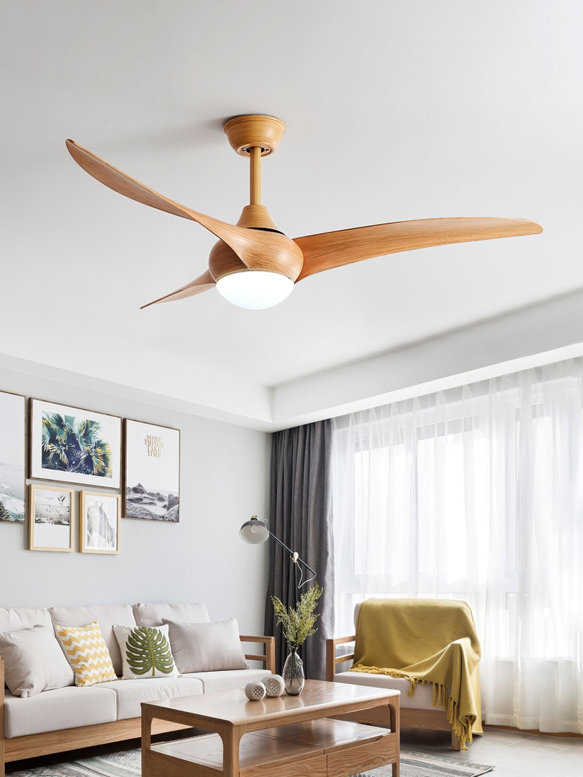 Zatheora Plafonnier Ventilateur de plafond Traditionnel Naturel