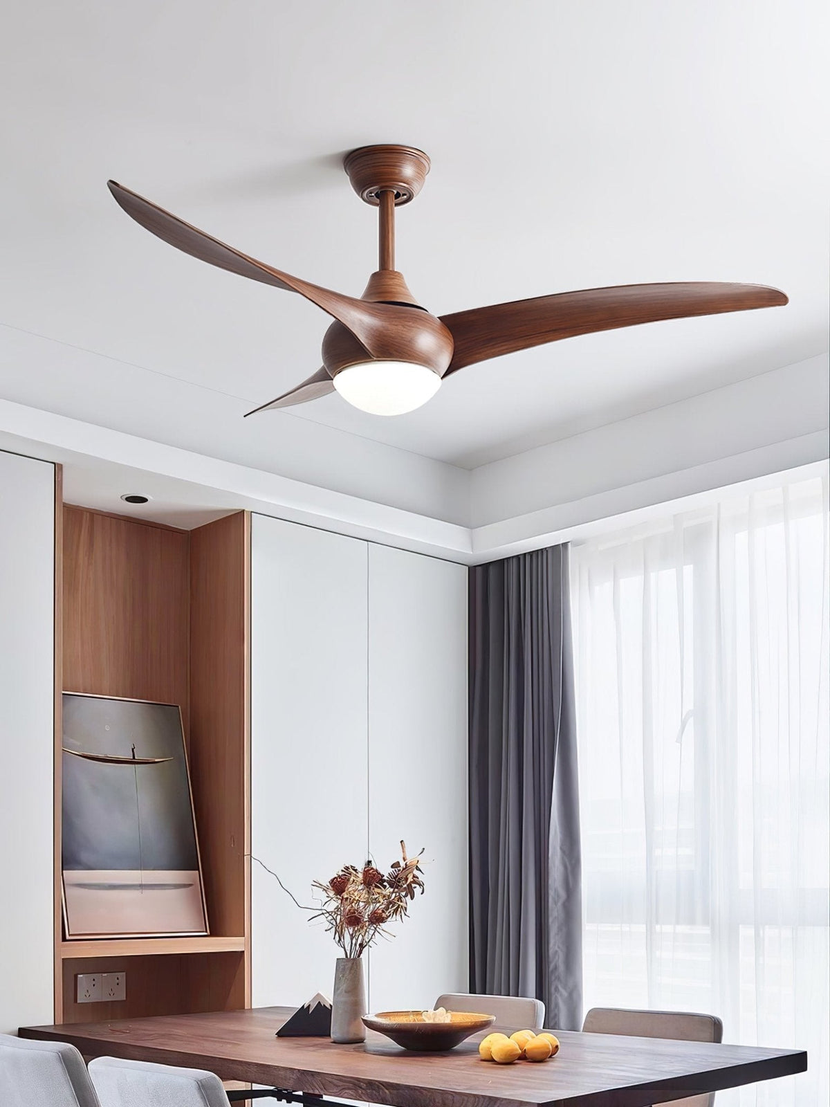 Zatheora Plafonnier Ventilateur de plafond Traditionnel Naturel