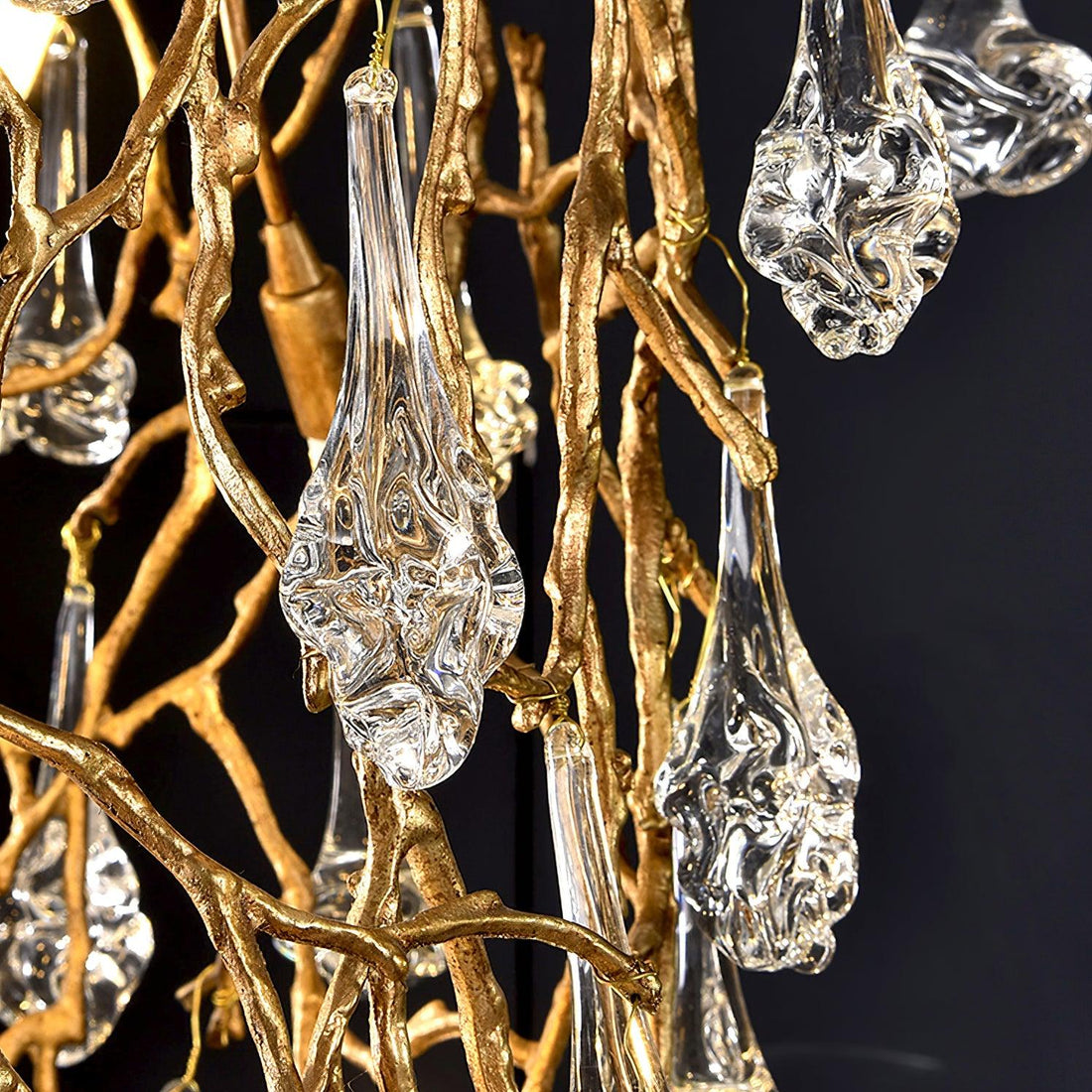 Abeleisa Lustre Laiton Cristal Forme Branche d'Arbre et Échelle