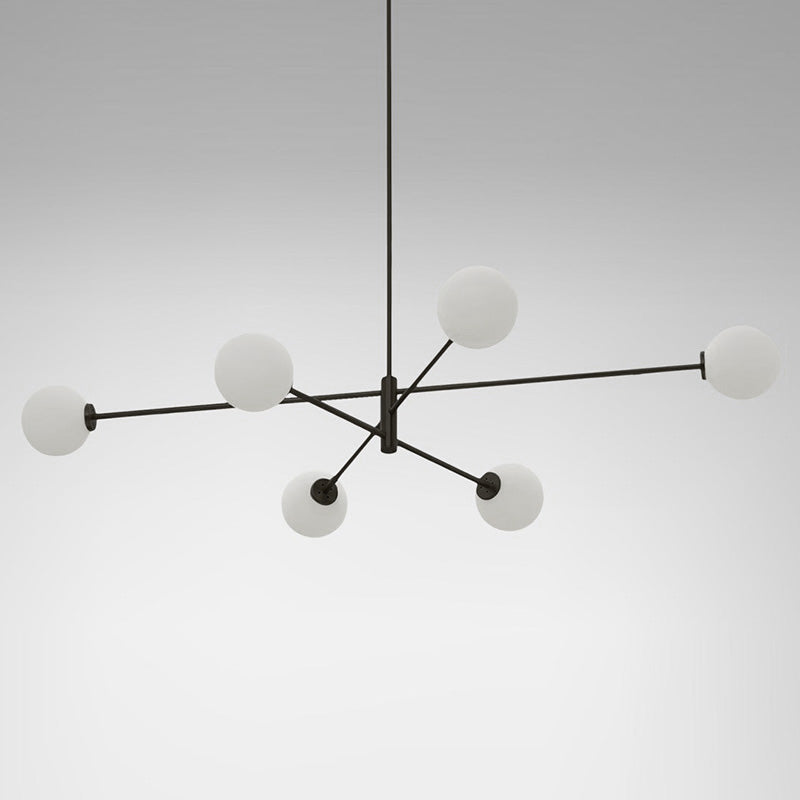 Catalel Moderne Minimaliste Laiton Verre Lustre