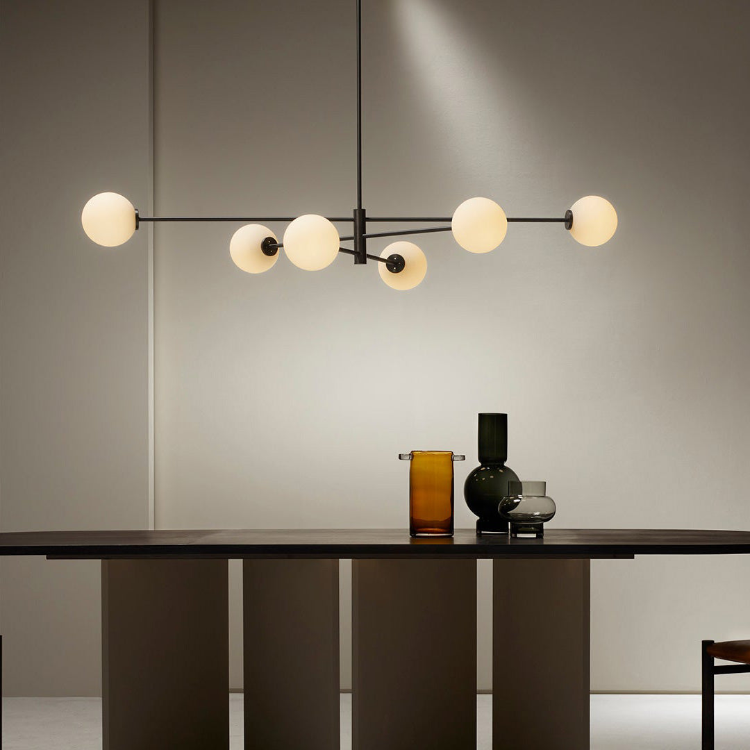 Catalel Moderne Minimaliste Laiton Verre Lustre