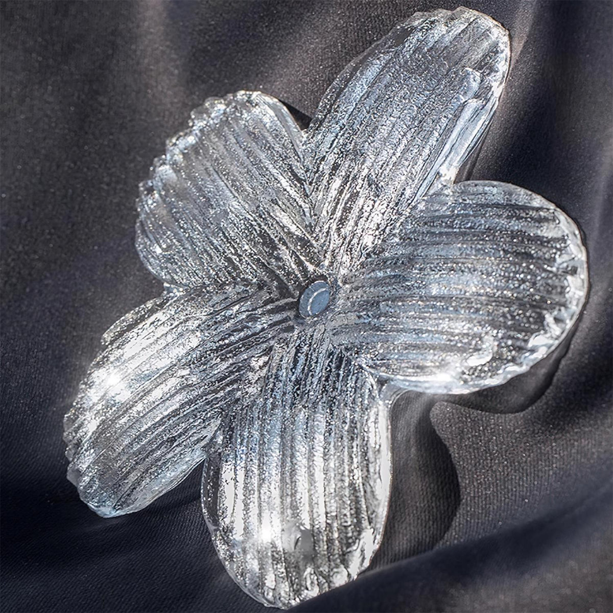 Cavine Lustre en verre rose en forme de fleur