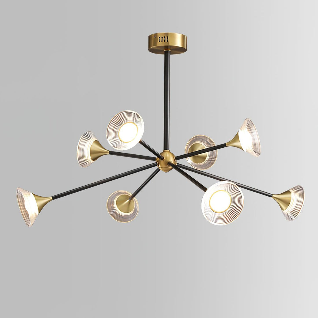 Myzoraris Mid Century Moderne Verre Lustre