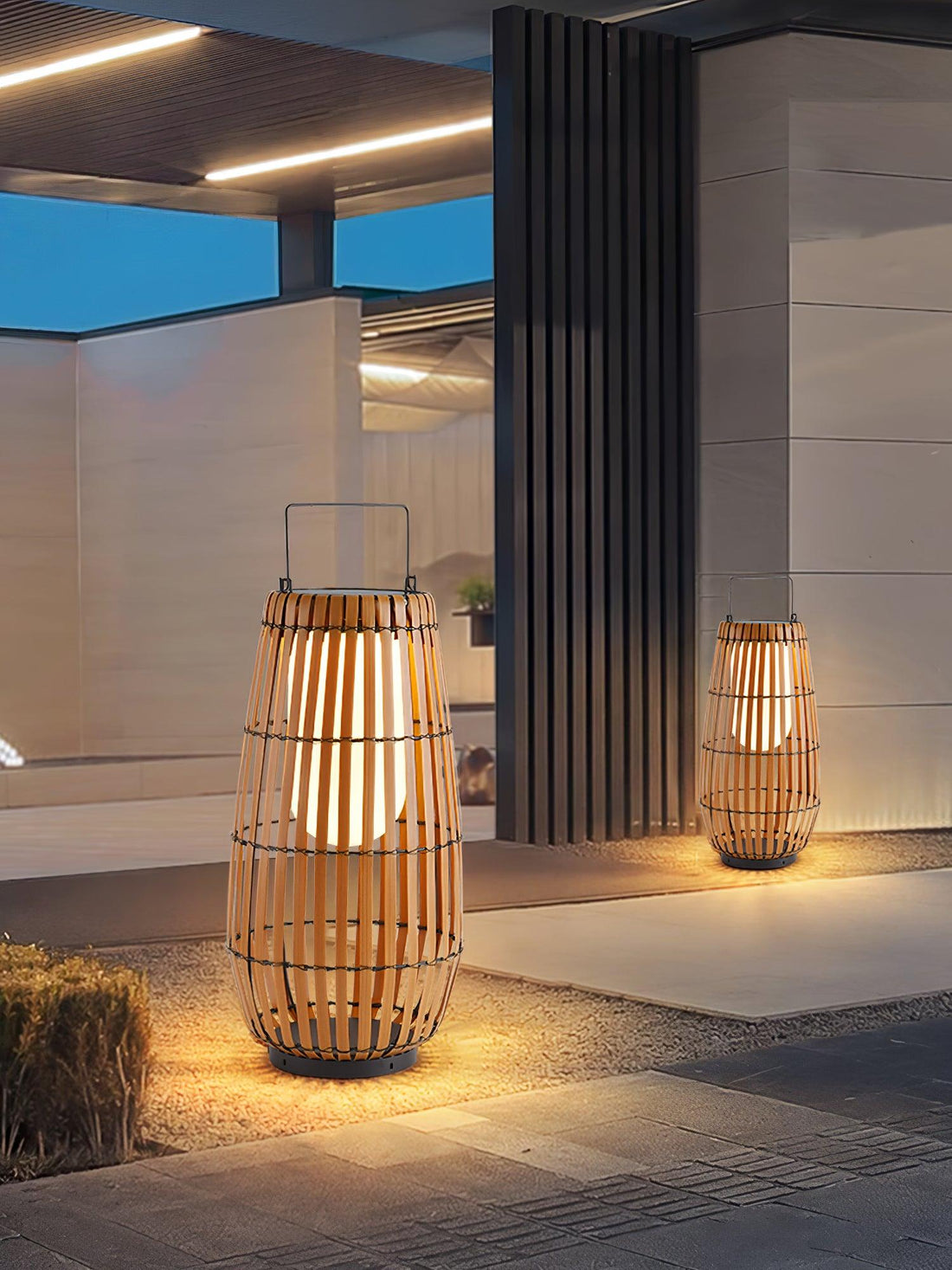 Veshael Lampe Extérieure Lanterne Tressée Tropic
