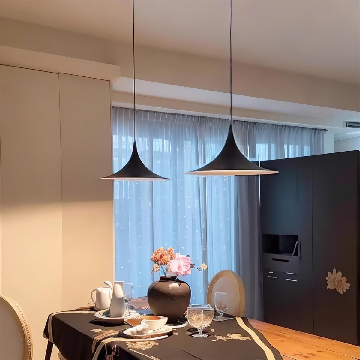 Solisin Suspension à col fin et large évasement pour salle à manger