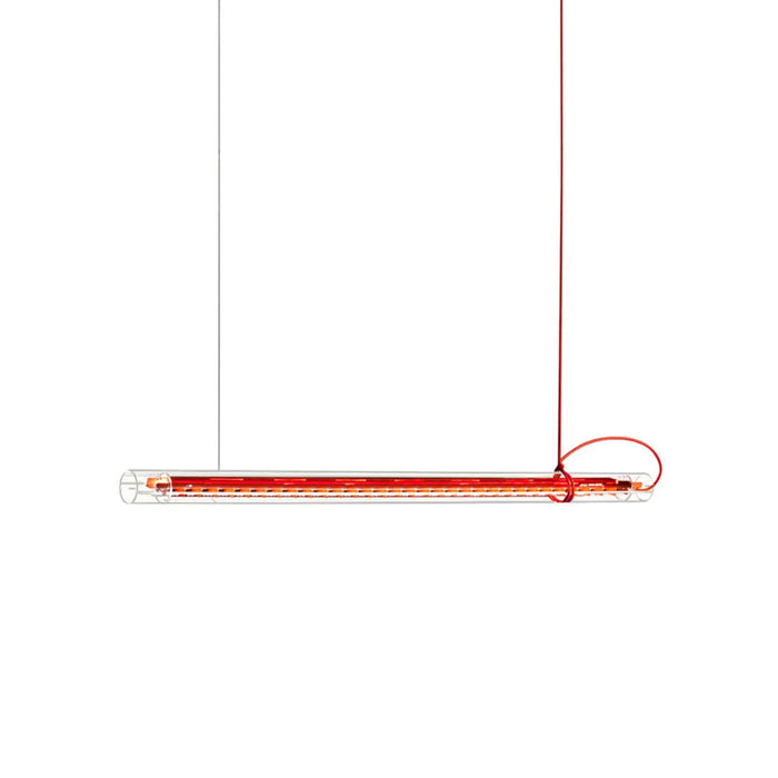 Cata Moderne Minimalisme Linéaire LED Verre Lumière Suspension