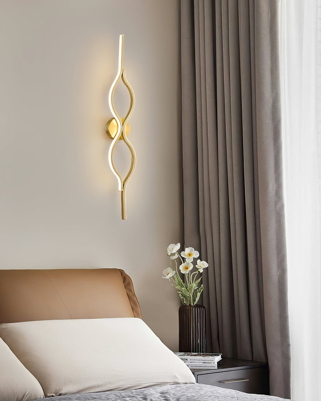 Myvenen Classique Torsade Laiton Applique Lumière