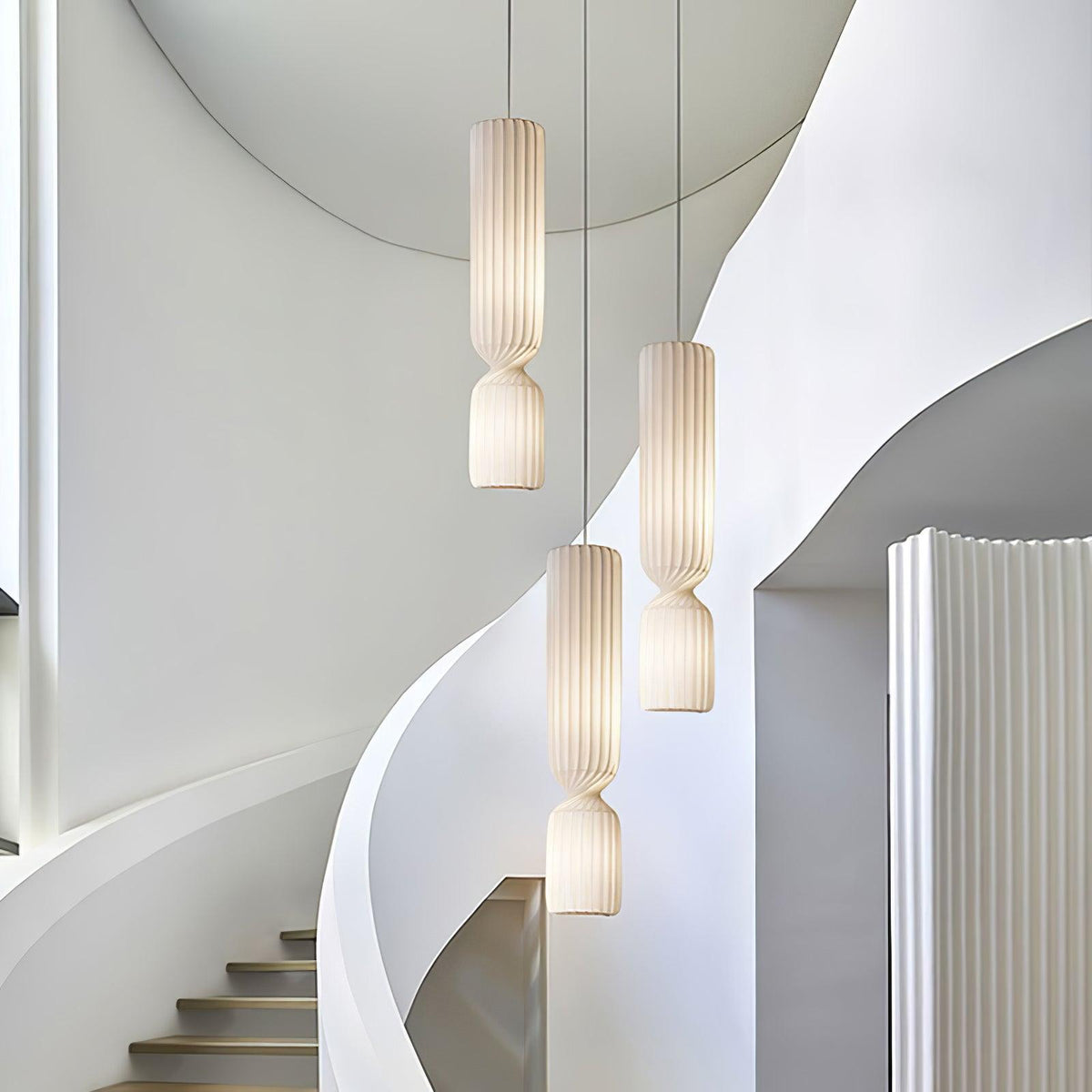 Twist Lampe suspendue minimaliste en PVC