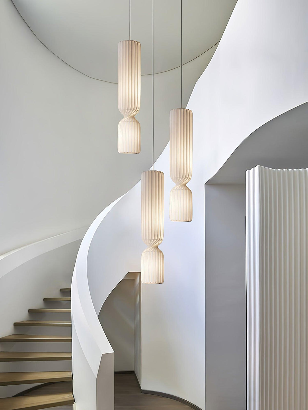 Twist Lampe suspendue minimaliste en PVC