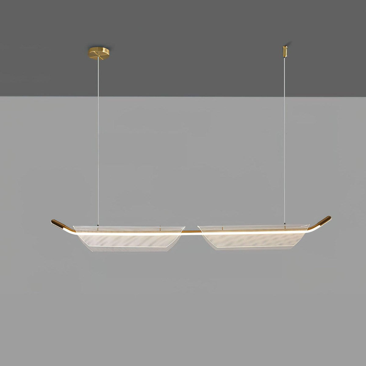 Vire Suspension Lampe Minimaliste en Acrylique