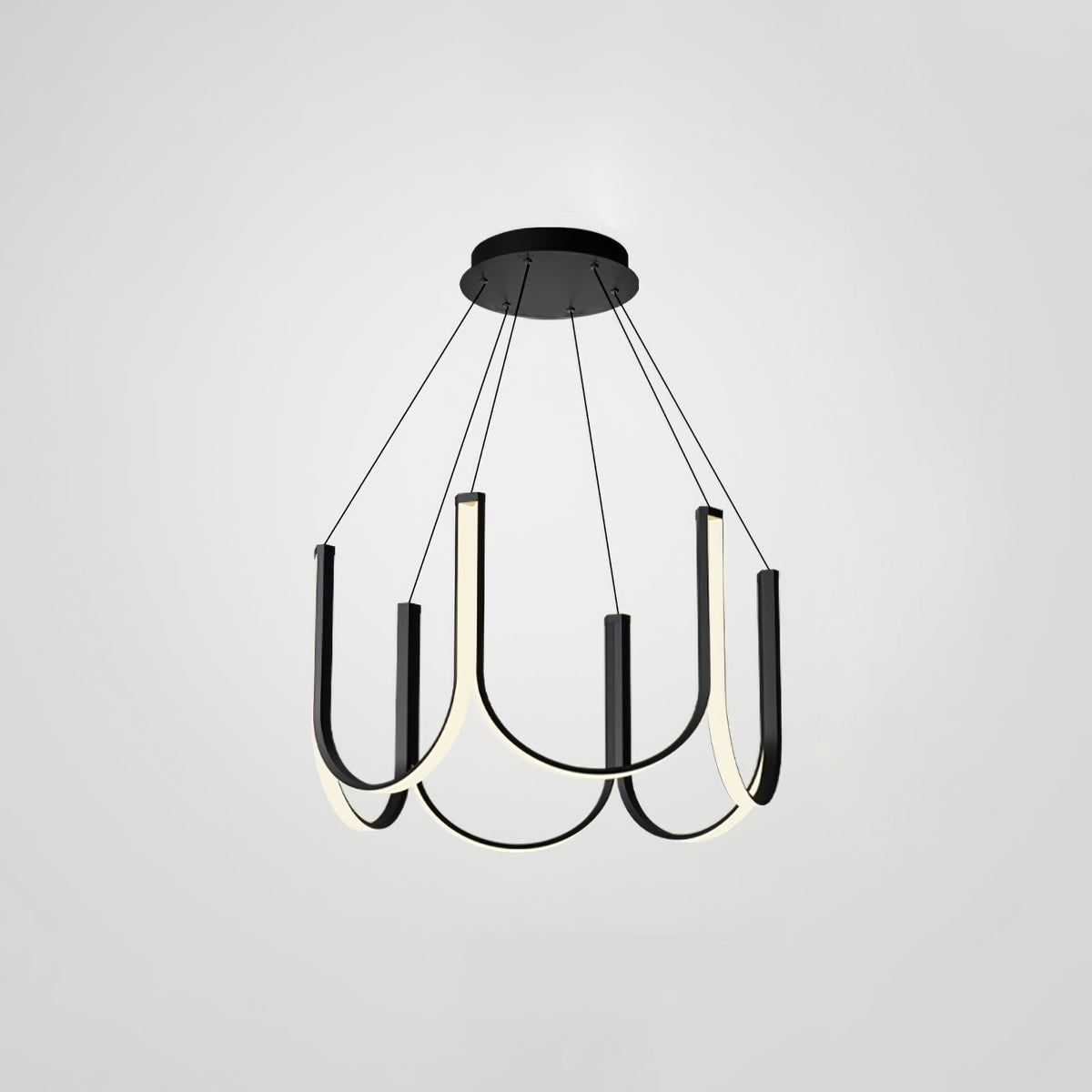 Peyton Suspension Noire Moderne