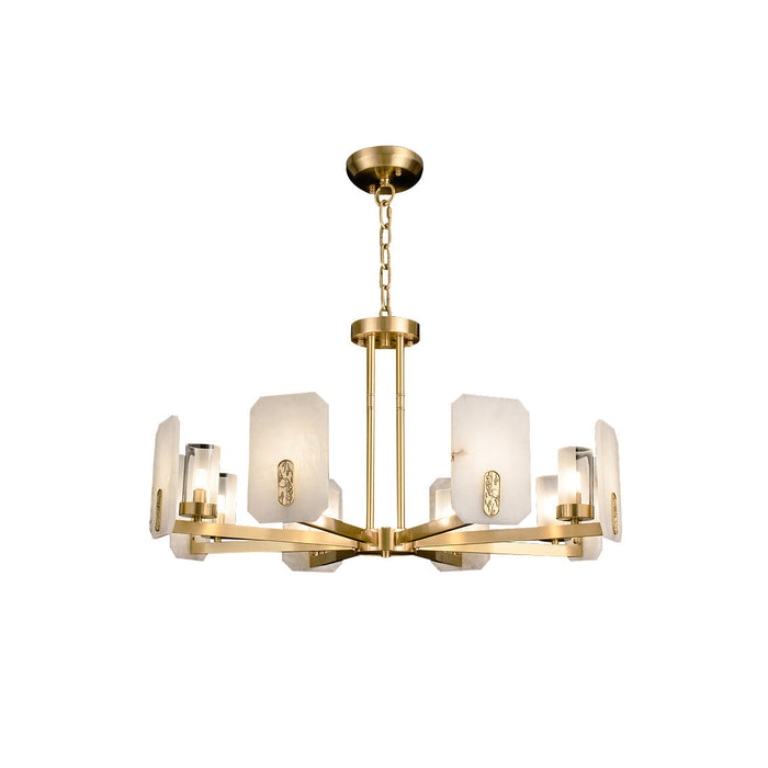 Aursorion Lustre Laiton Albâtre Luxe Postmoderne