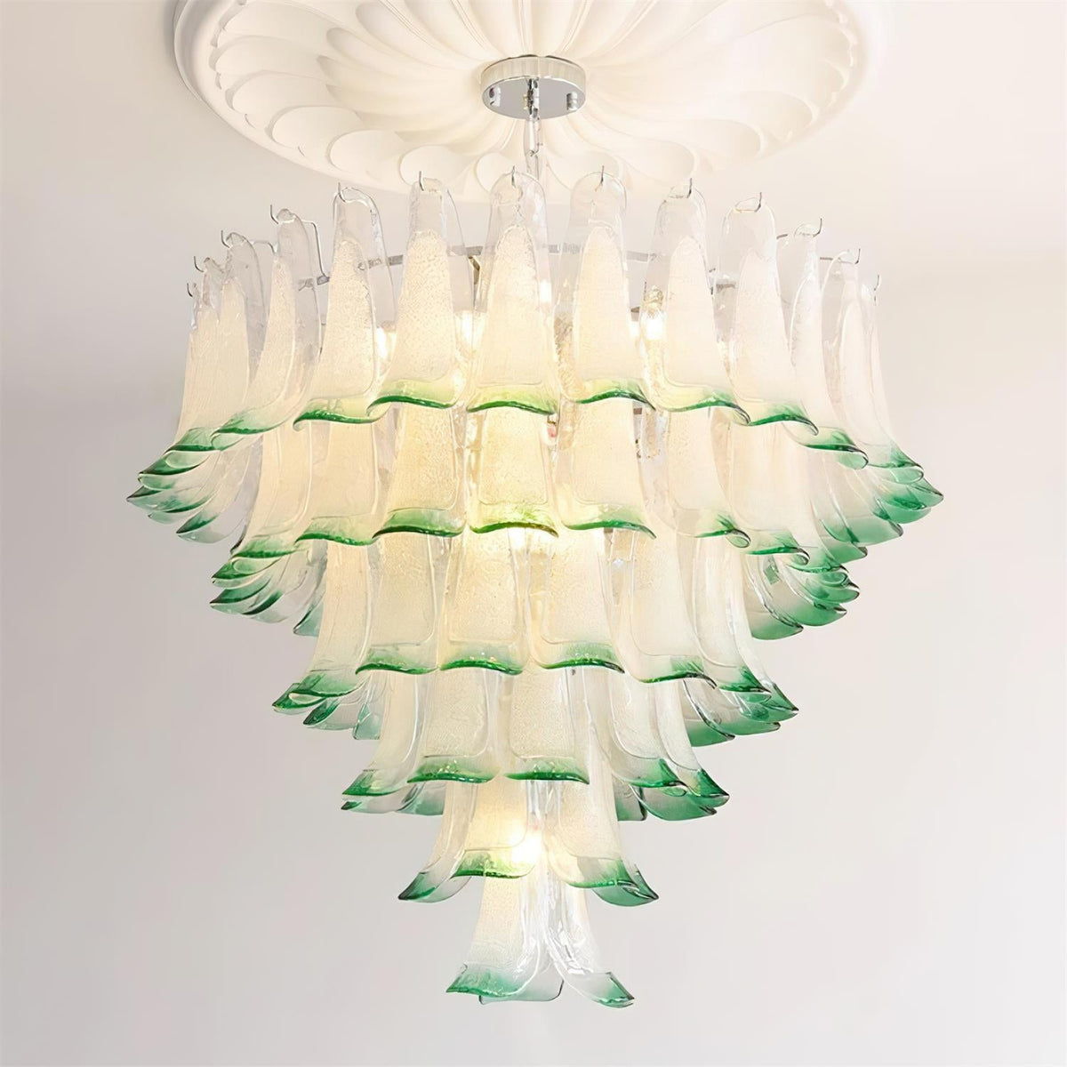 Valier Lustre Pétales en Verre Superposés