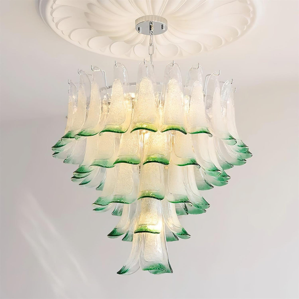 Valier Lustre Pétales en Verre Superposés