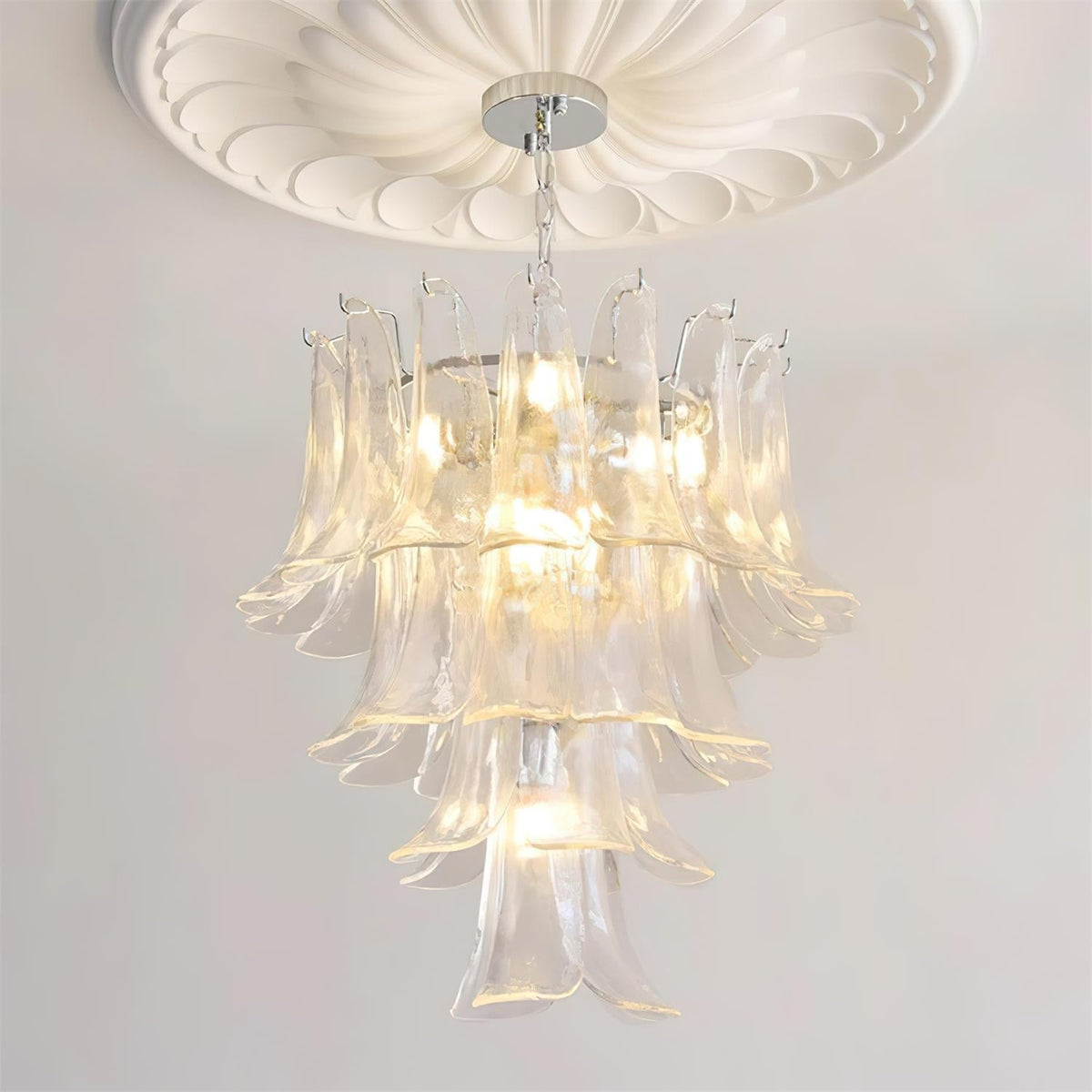 Valier Lustre Pétales en Verre Superposés
