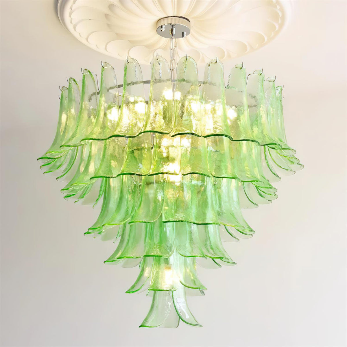 Valier Lustre Pétales en Verre Superposés