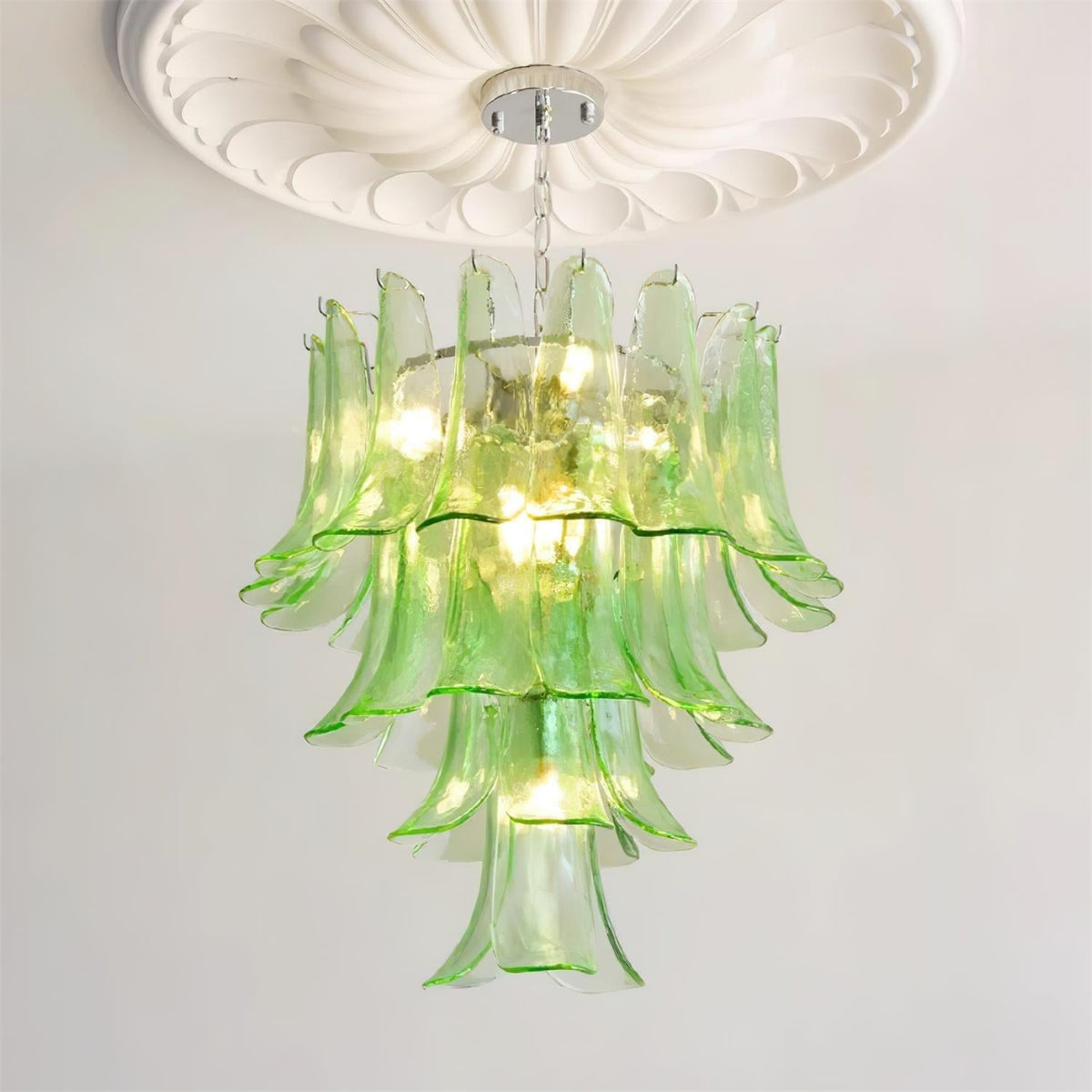 Valier Lustre Pétales en Verre Superposés