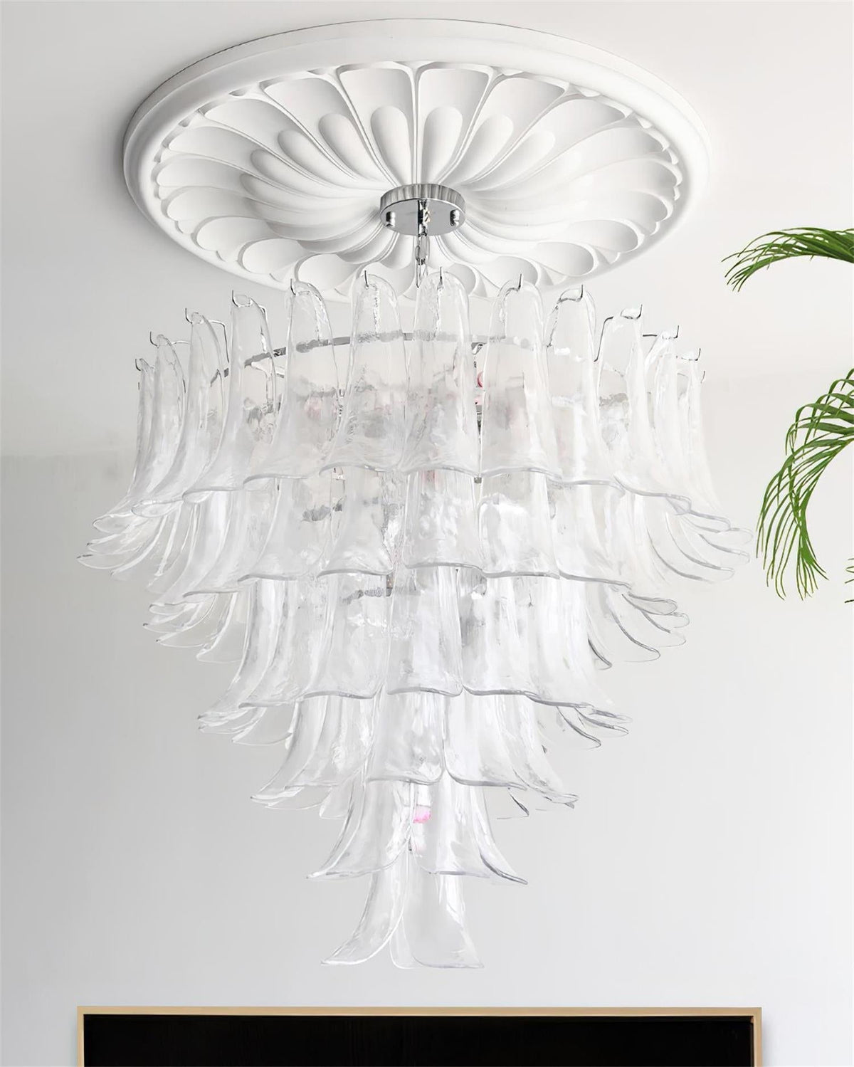 Valier Lustre Pétales en Verre Superposés