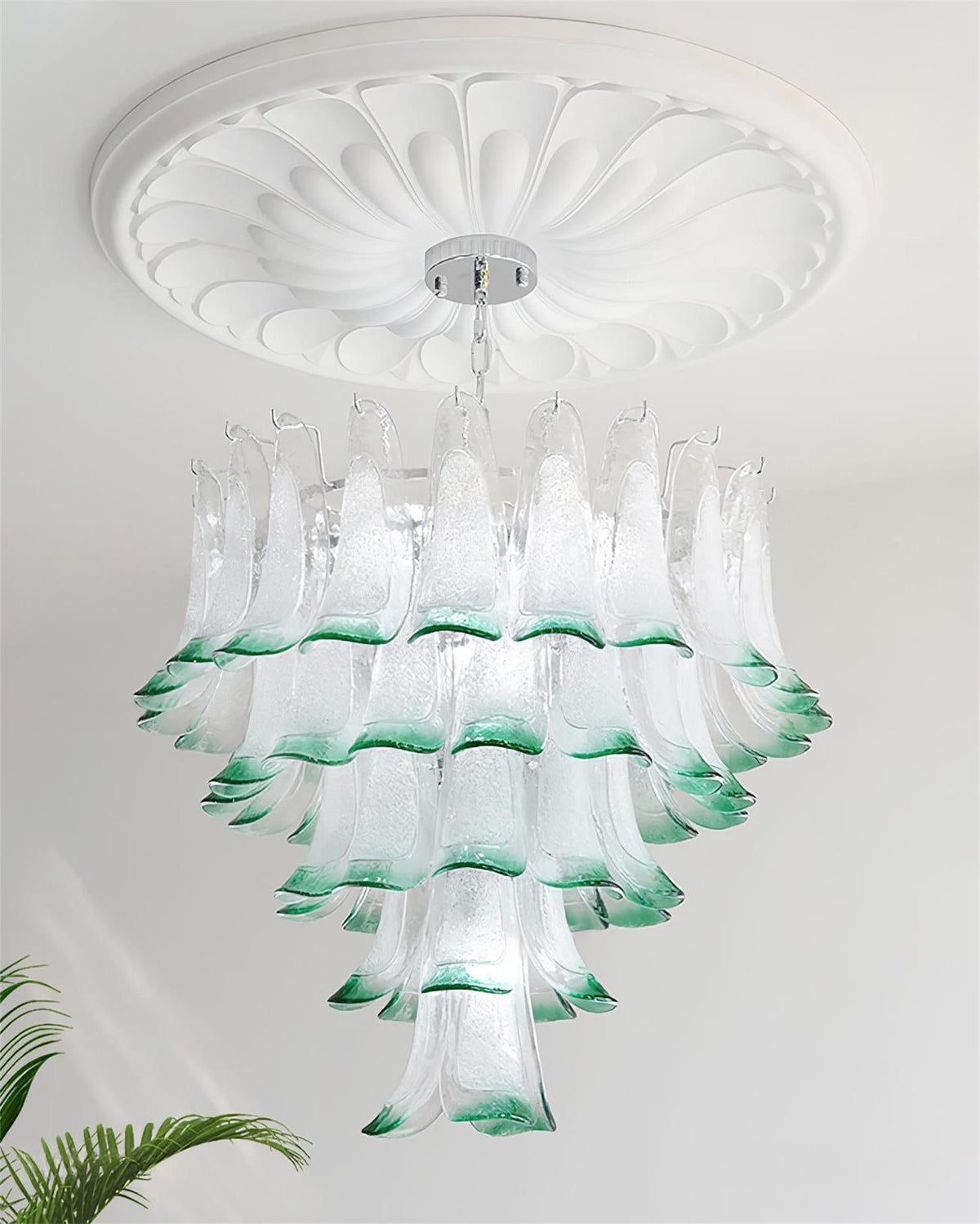 Valier Lustre Pétales en Verre Superposés