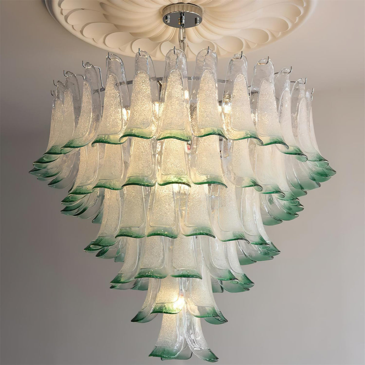 Valier Lustre Pétales en Verre Superposés