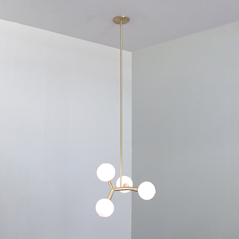 Irina Suspension Laiton Verre Minimaliste Moderne