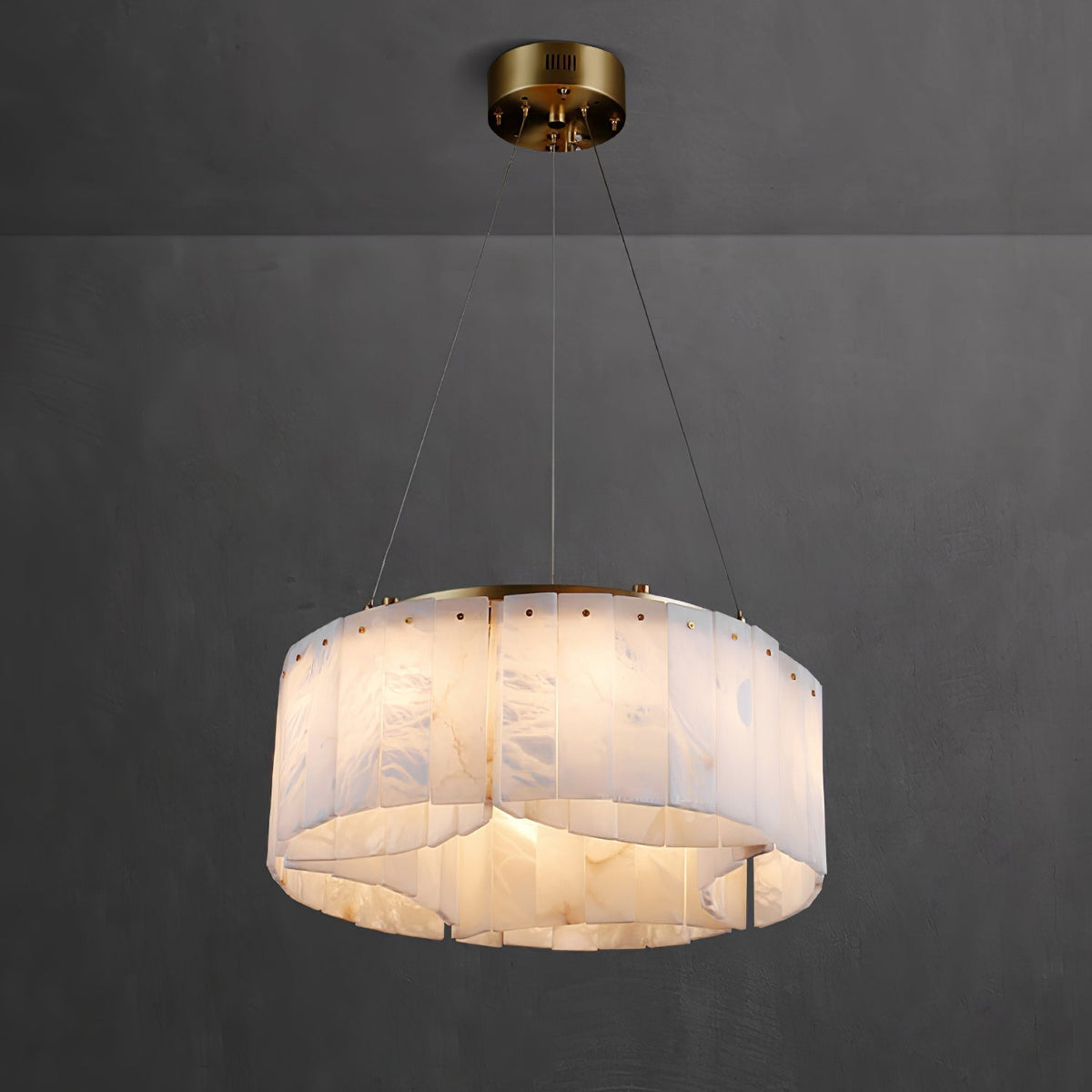 Ilveliel Suspension à Deux Niveaux en Albâtre