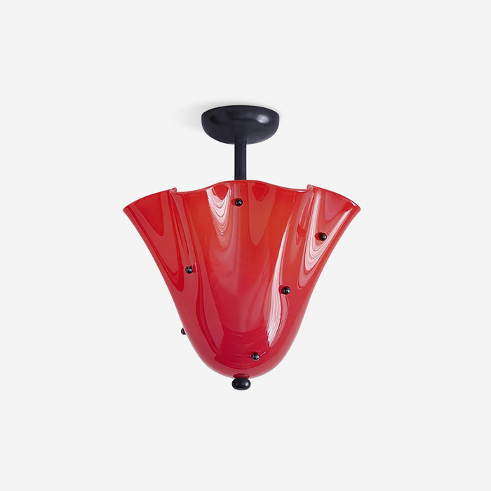 Eldis Lampe Plafond Semi-Encastrée en Verre Murano