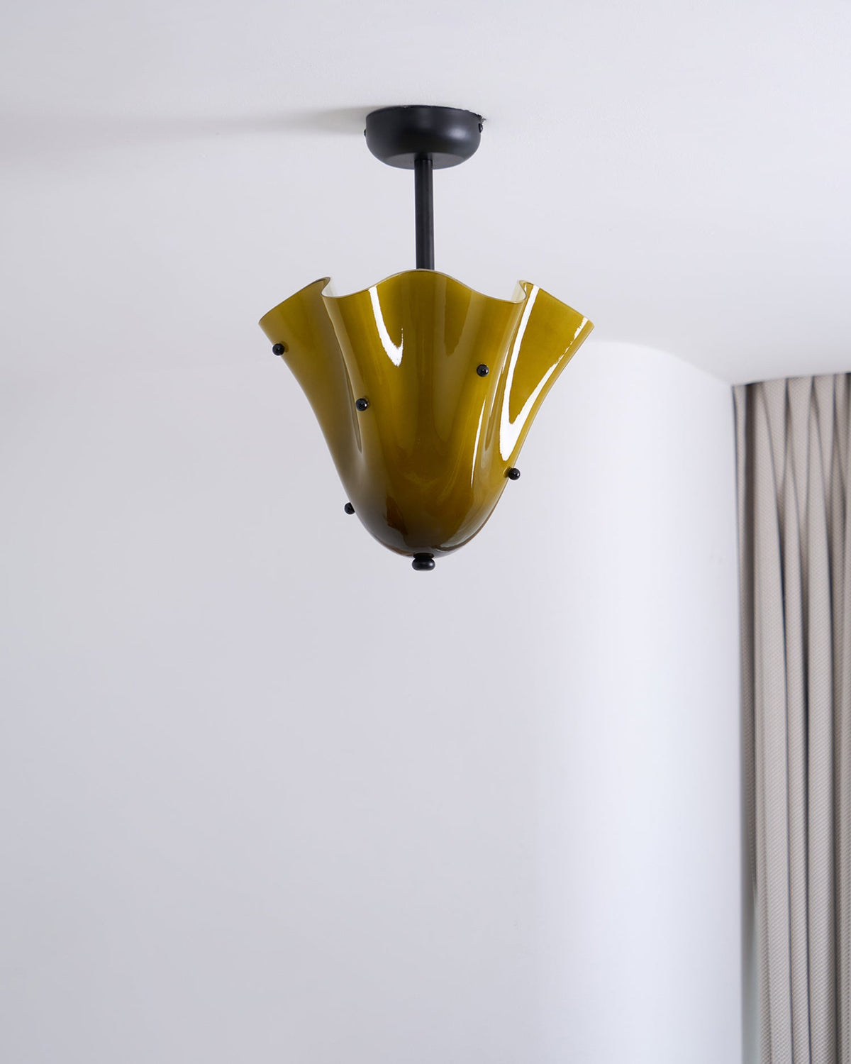 Eldis Lampe Plafond Semi-Encastrée en Verre Murano